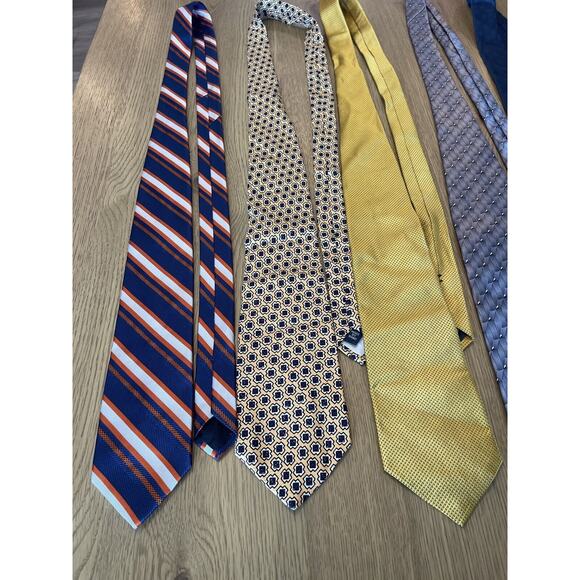 Men’s Designer Silk Tie Lot Valentino Brooks Bros Polo AD 56 Lord Taylor - Picture 3 of 14